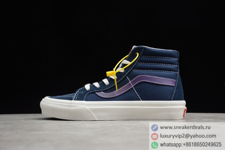 Vans OG SK8-Hi LX Navy Blue Violet VN0A4BVB20T Unisex Skate Shoes